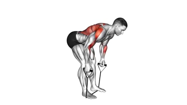 Тяга с лентой