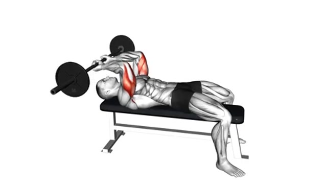 Французский жим со штангой