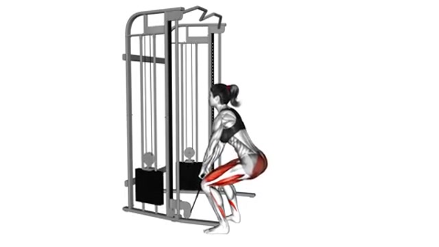 Толчки бедрами на блоке