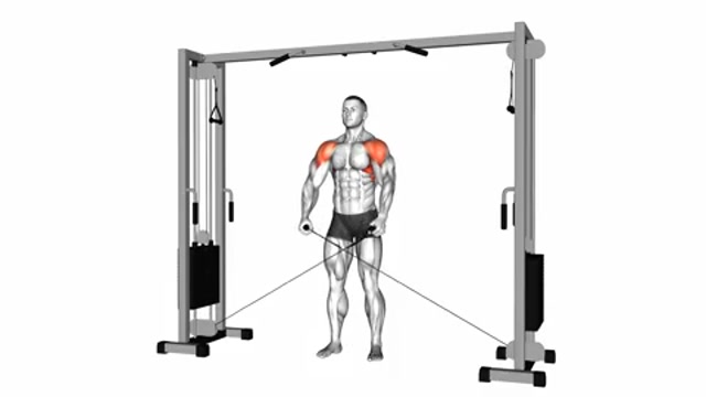 Боковые подъемы на блоке