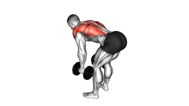 Тяга гантели одной рукой