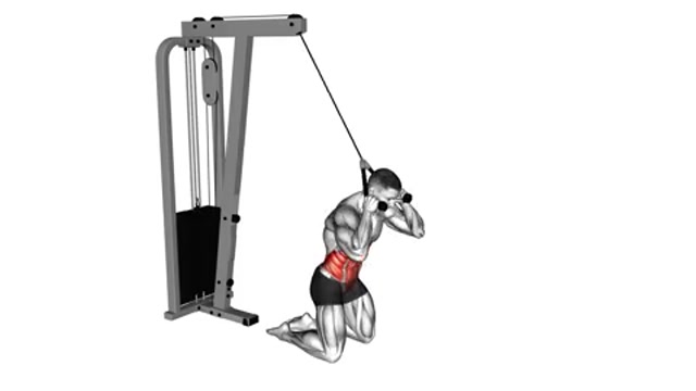 Скручивания на верхнем блоке