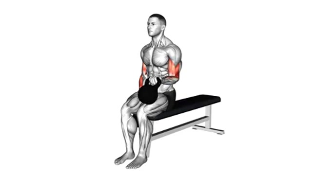 Попеременные сгибания с гирями