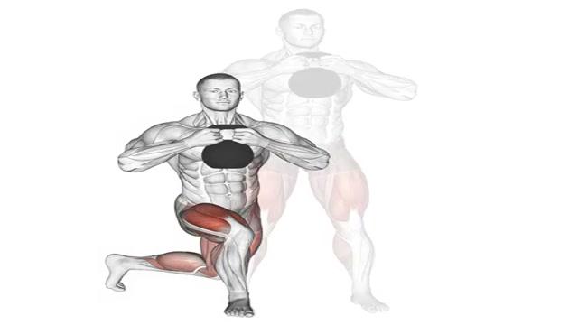 Выпады-реверансы с гирей