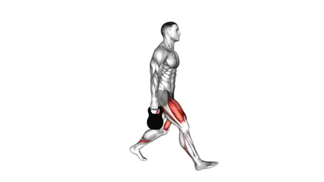 Выпады с гирей