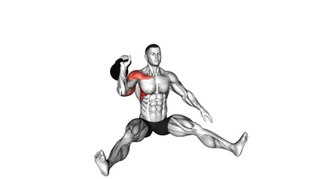 Kettlebell seated press