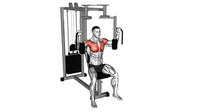 Сведение рук в тренажере